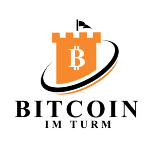 Logo des Krypto-Podcast Bitcoin im Turm im Blogbeitrag der BISON App.
