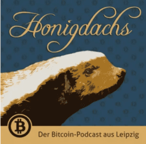 Logo des Krypto-Podcast Honigdachs im Blog der BISON App.