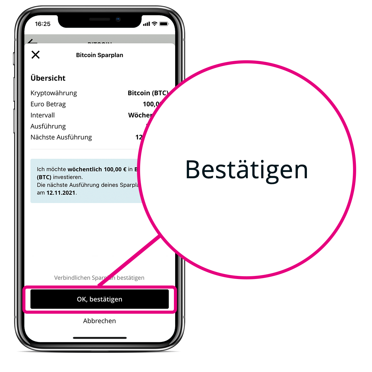 Krypto Sparplan anlegen. Investiere automatisch in Krypto - BISON App