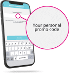 enter your personal promo code