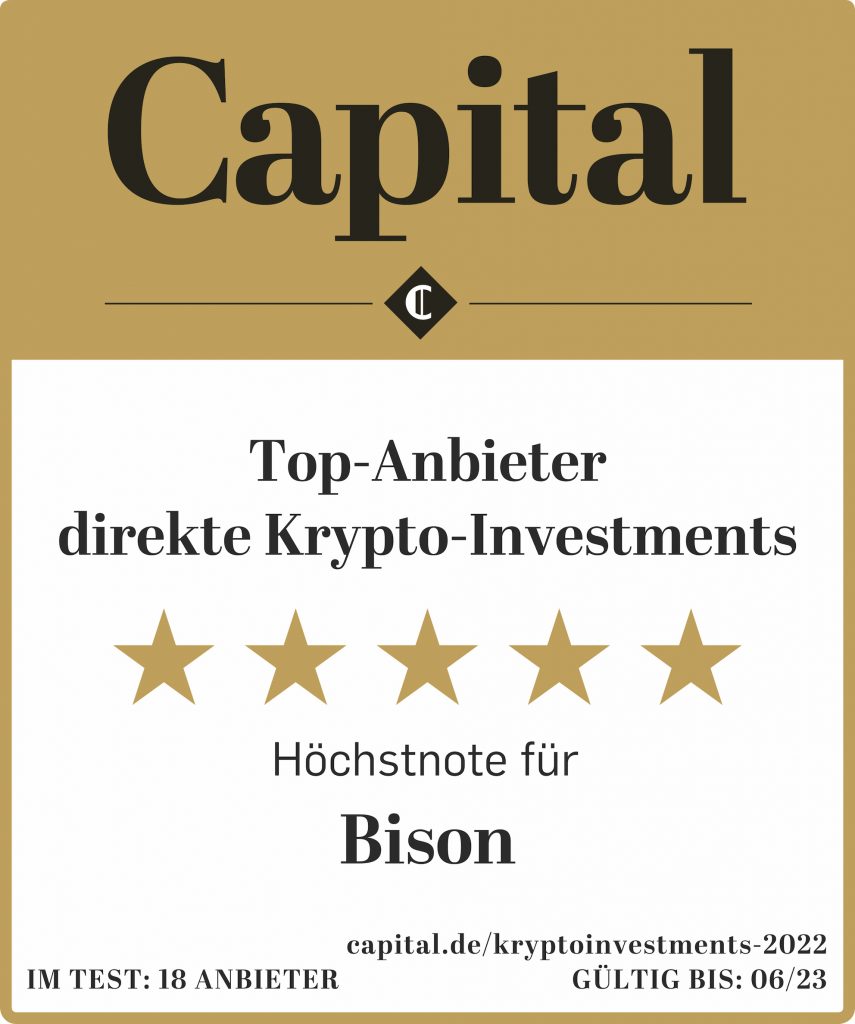 Capital Siegel - Top-Anbieter direkte Krypto-Investments. Höchstnote für BISON