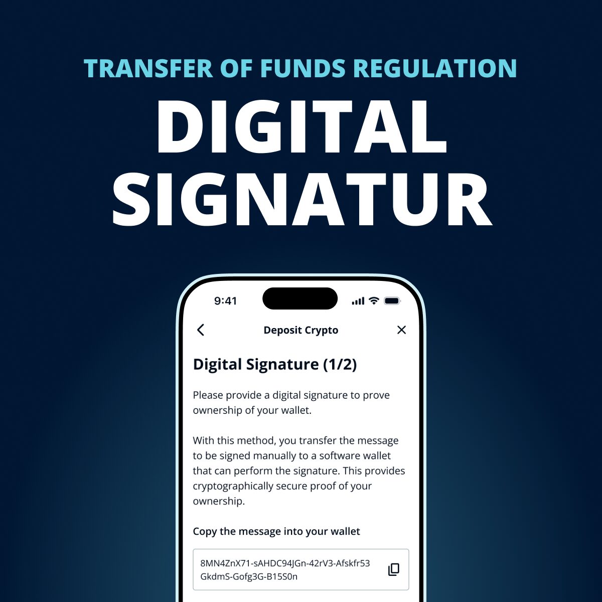Transfer of Funds Regulation - BISON App