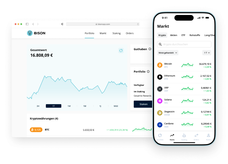 BISON Krypto Trading App