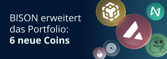 BISON erweitert das Portfolio: 6 neue Coins