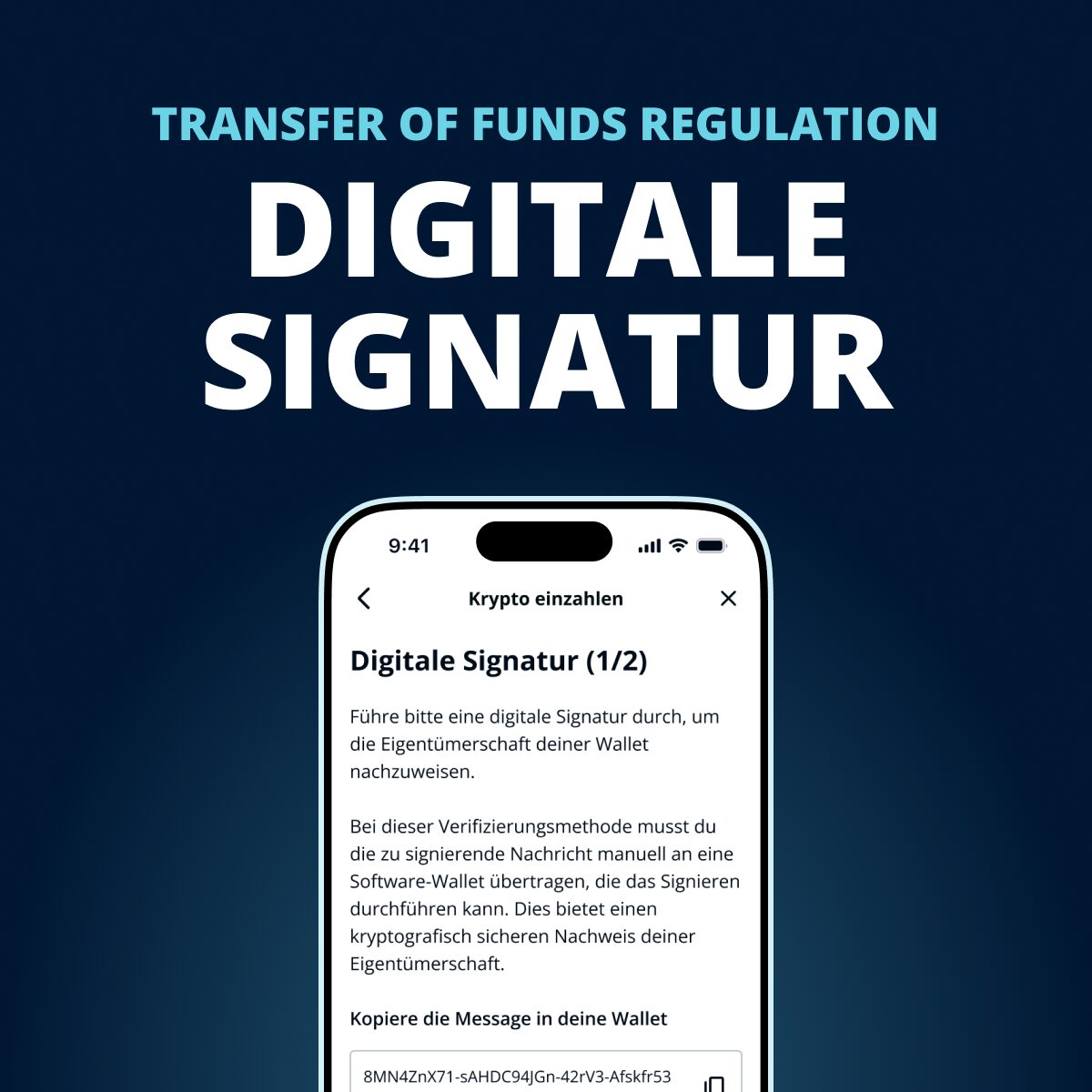Transfer of Funds Regulation - BISON App