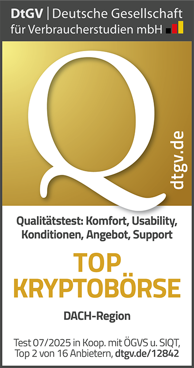 Deutsche Gesellschaft für Verbraucherstudien: Beste Kryptobörse DACH Region. Test 06/2024