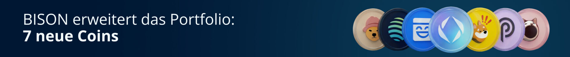 Banner-Kryptowährungen