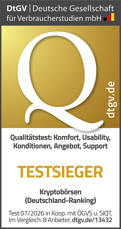 Deutsche Gesellschaft für Verbraucherstudien: Beste Kryptobörse DACH Region. Test