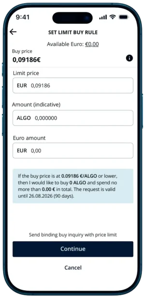 Defining criteria Smartphone BISON App Defining criteria